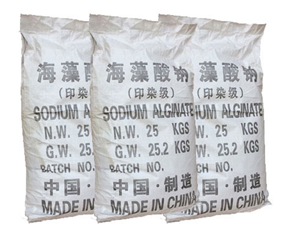 海藻酸鈉對印花粘着牢度的關系