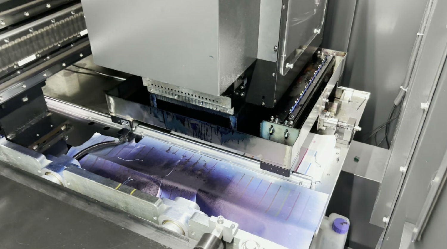 直噴數碼印花機如何抽取廢墨?